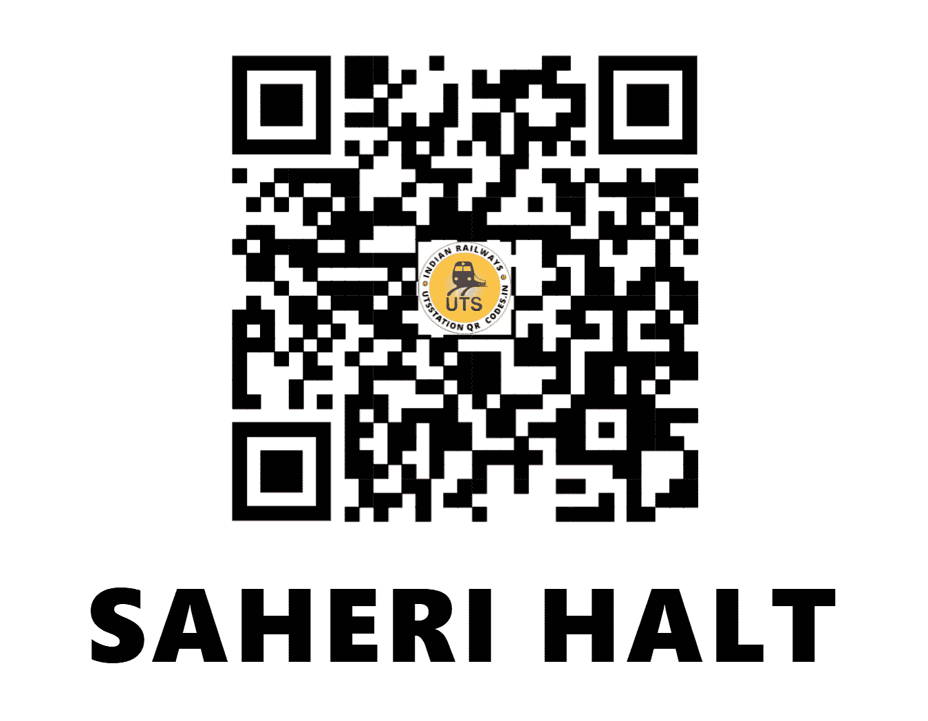 UTS QR Code for SAHERI HALT - SAHR - NE (UTTAR PRADESH)